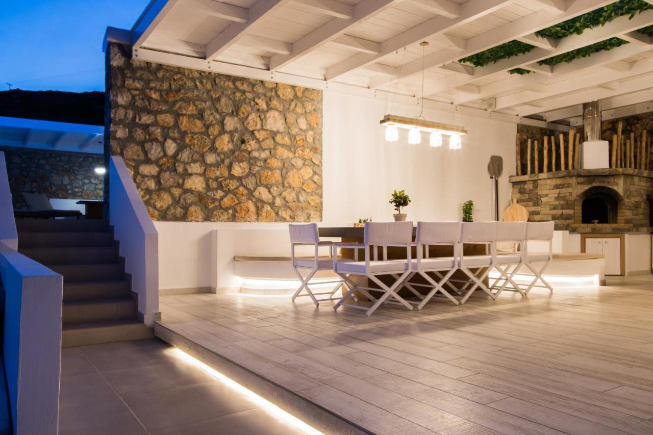 Theros Luxury Villas Damatria ภายนอก รูปภาพ