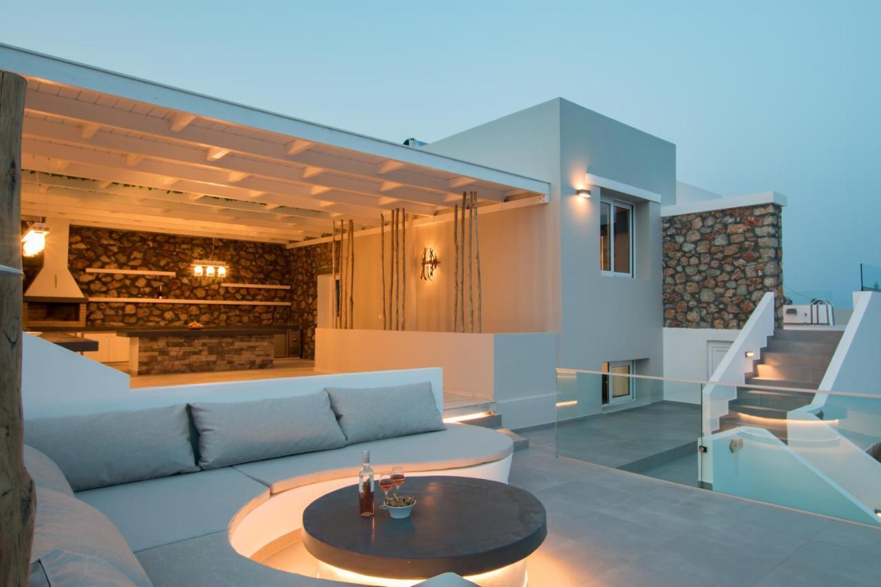 Theros Luxury Villas Damatria ภายนอก รูปภาพ
